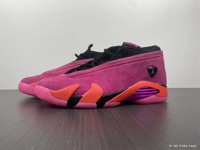 14 (W) Low Jordan DH4121-600 Retro Pink Shocking 0529